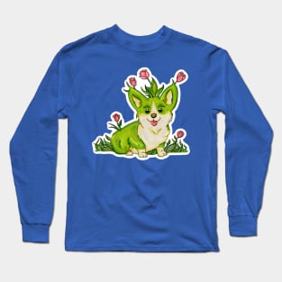 Little Cute Corgi Sprout Long Sleeve T-Shirt